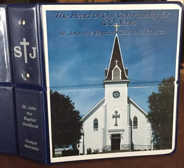 church cookbook from St. John the Baptist Catholic Church in Fordyce, Nebraska