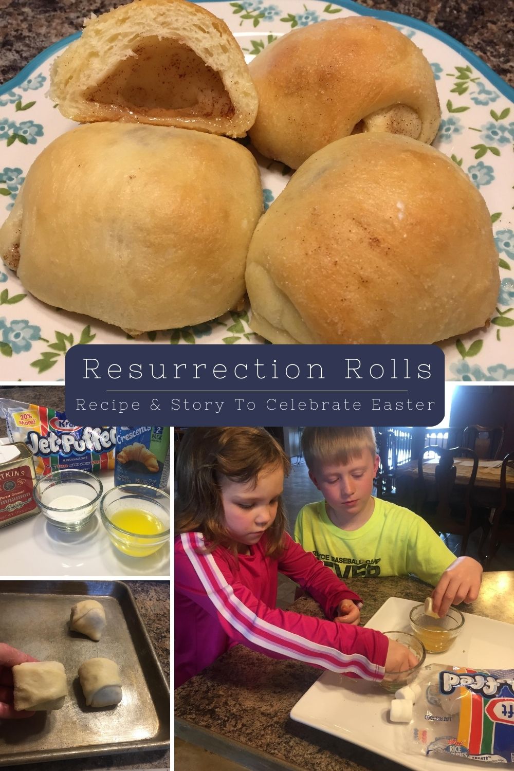 We made Resurrection Rolls to celebrate Easter!