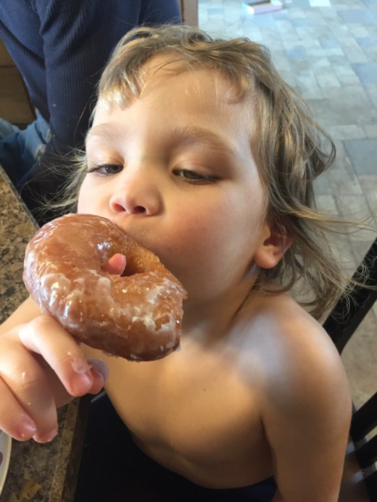 My daughter can vouch on the deliciousness of these homemade doughnuts.