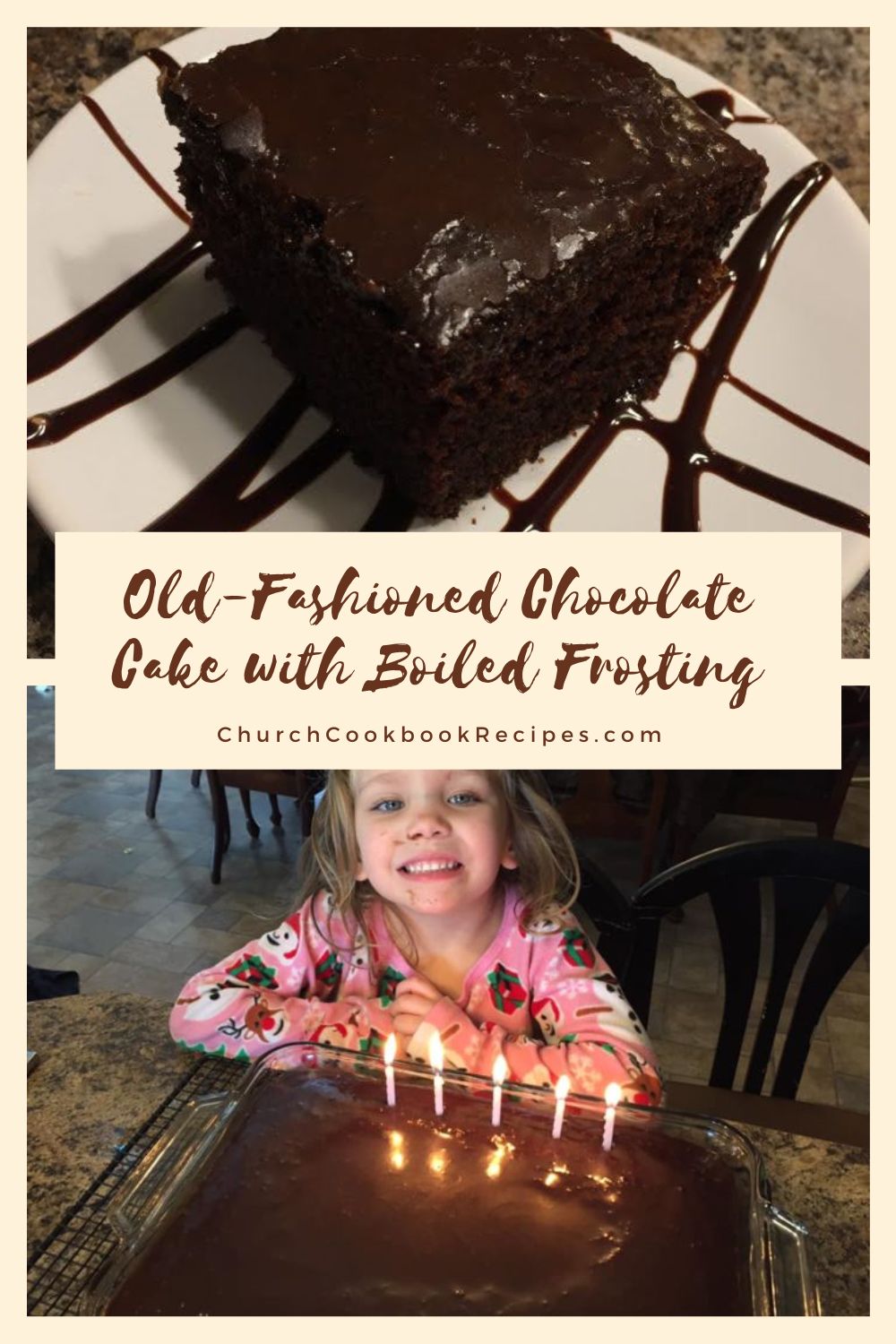 Old-Fashioned Chocolate Cake with Boiled Frosting