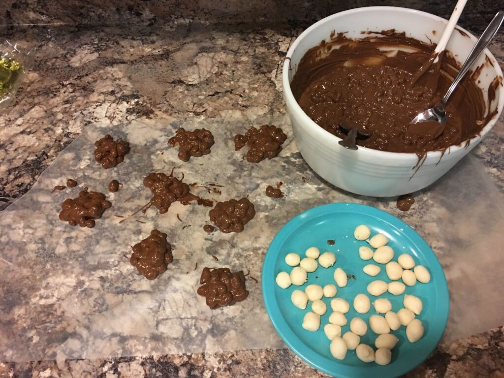 Peanut Clusters With Cream Cheese Centers