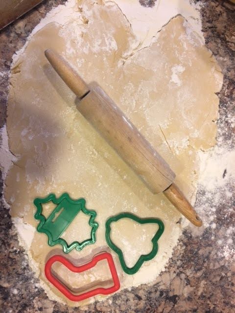 making christmas cookies